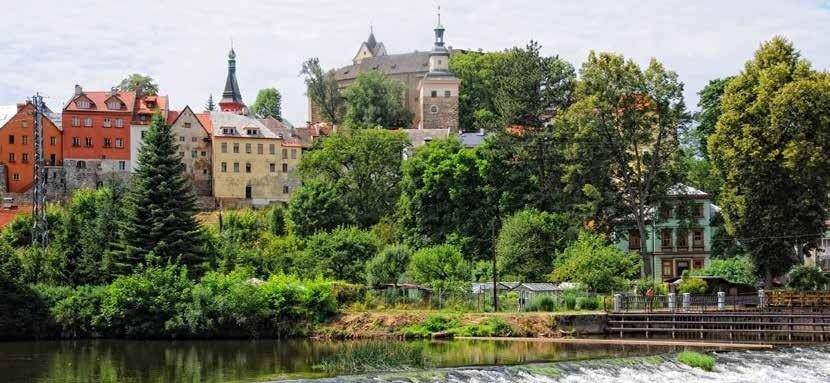 Die Burg Loket liegt in Loket im Okres Sokolov in Tschechien.
