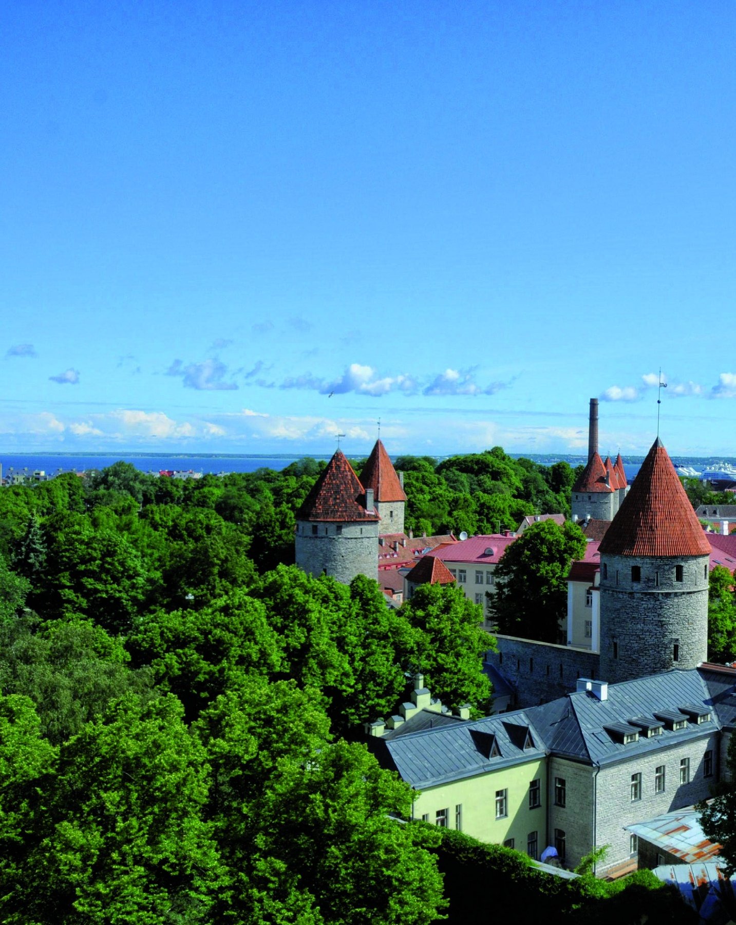 Blick auf die Stadt Tallinn