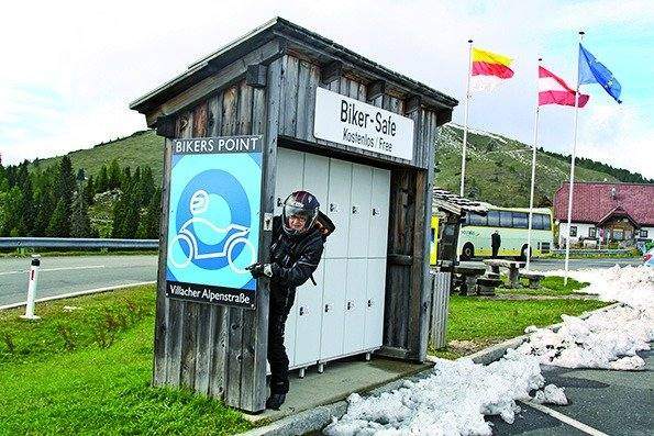 Biker-Safe am Bikers Point der Villacher Alpenstraße.