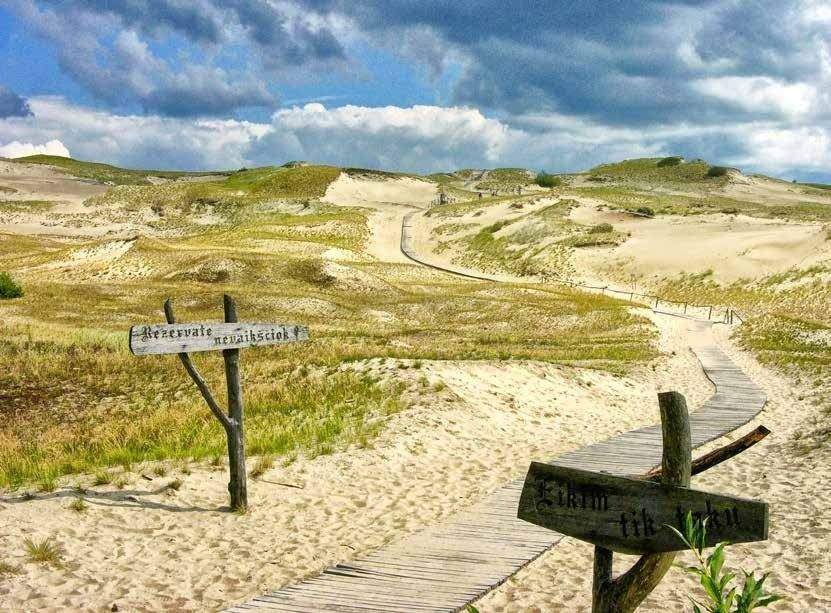 Naturschutzgebiet Nagliai: Im heutigen Gemeindegebiet von Neringa lagen auch die unter Sanddünen begrabenen Orte Karvaičiai (Karwaiten) und Nagliai (Neegeln).