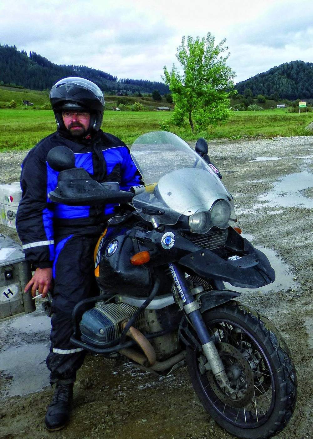 Unser Tourguide Andi auf seiner BMW R 1150 GS Adventure.