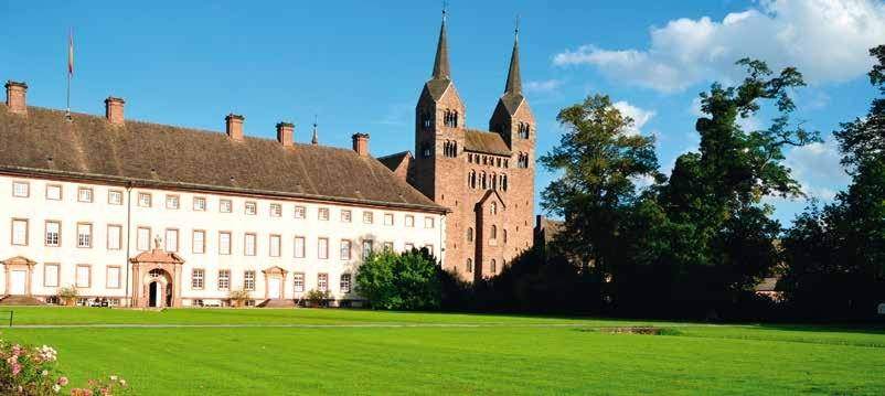 Schloss Corvey, dessen Wurzeln bis ins 9. Jahrhundert zurückreichen.